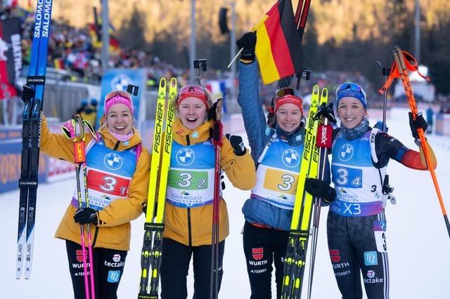 Deutsche Frauen siegen, Starbiathlet B kndigt Abschied an