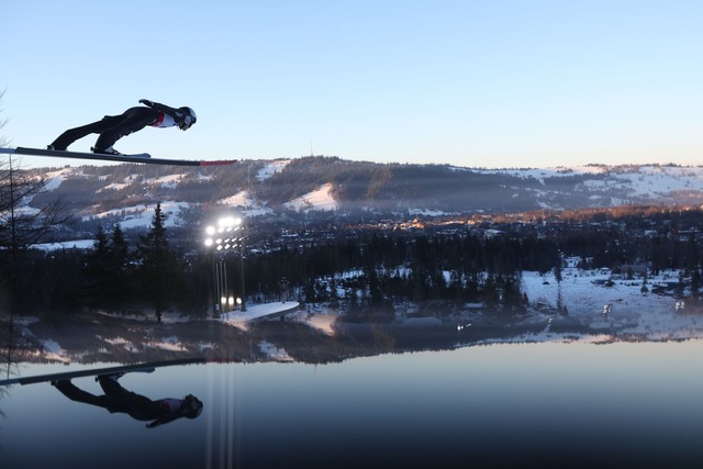 Andreas Wellinger springt in Zakopane.  | Foto: Grzegorz Momot/PAP/dpa