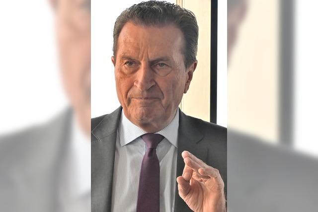 Oettinger fordert mehr Leistung