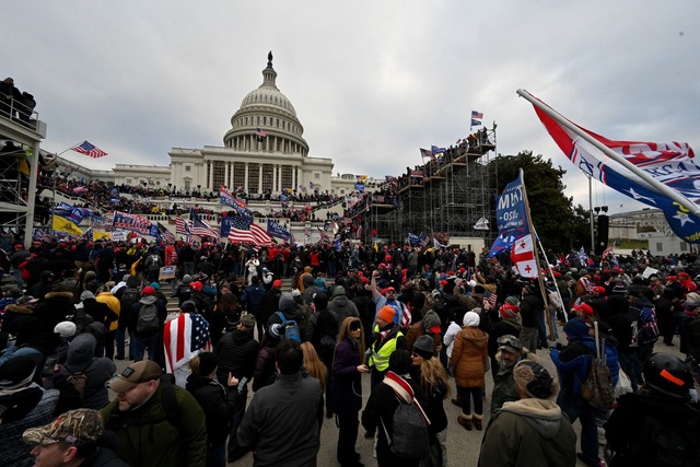 Trump stellte auch einmal mehr in Auss... auf das US-Kapitol verurteilt wurden.  | Foto: Essdras M. Suarez/ZUMA Wire/dpa