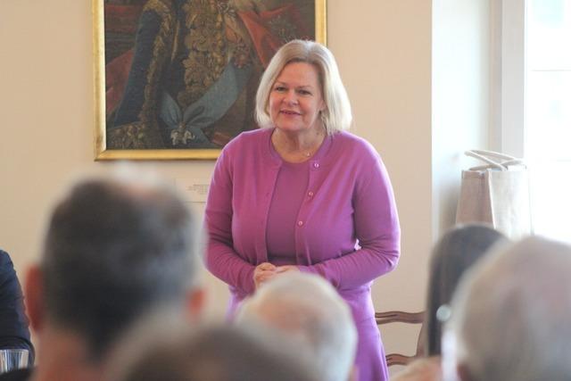 So luft der Wahlkampf mit der Bundesinnenministerin Nancy Faeser in Emmendingen