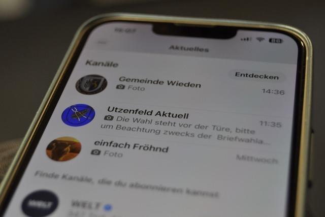 Rund um Schnau informieren einige Brgermeister ber Whatsapp-Kanle die Einwohner