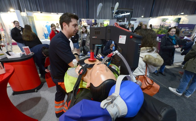 Die Gesundheitsmesse findet in Messehalle 1 statt.  | Foto: Ingo Schneider