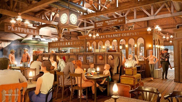 Das neue Restaurant in der &#8222;Silv...alter Westernbahnhof gestaltet werden.  | Foto: Europa-Park