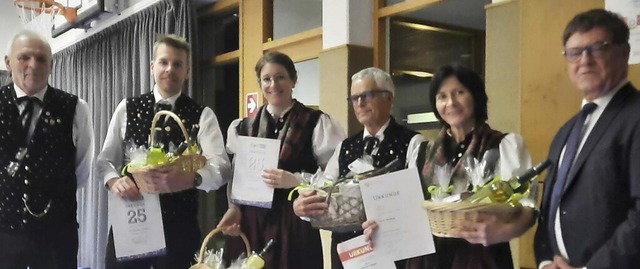 Ehrung fr langjhrige Sttzen der Trachtenkapelle Mnstertal  | Foto: Trachtenkapelle Mnstertal