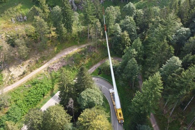 Windkraft-Ausbau am Rosskopf bei Freiburg braucht breitere Wege fr den Transport der Rotorbltter