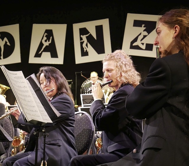 Die Stadtmusik Bad Sckingen im Gloria-Theater  | Foto: Michael Gottstein