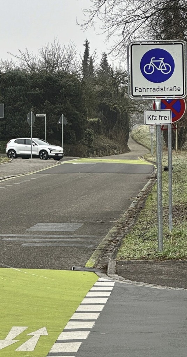 Die eingeschrnkte Sicht an der Zeller...in Risiko. Ein Spiegel knnte helfen.   | Foto: Helmut Seller