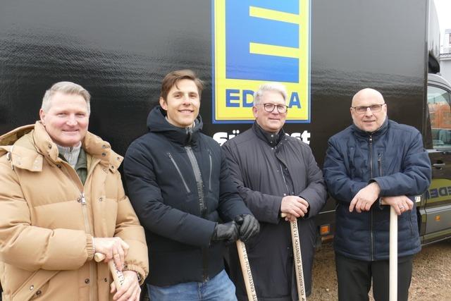 In Emmendingen haben die Bauarbeiten fr einen Supermarkt begonnen