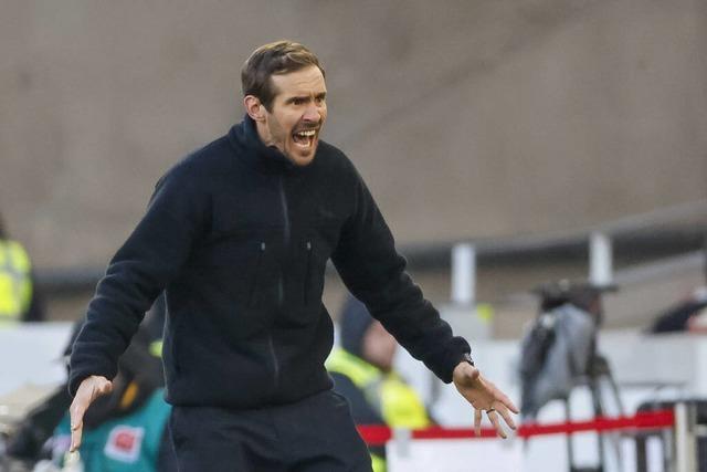 SC-Freiburg-Trainer Schuster nach der Pleite in Stuttgart: 