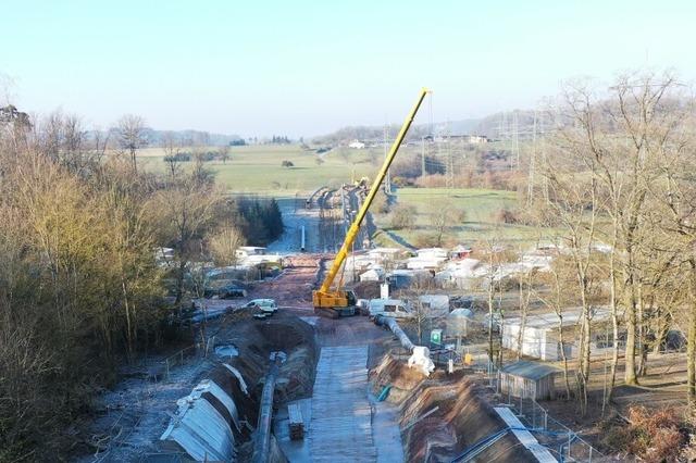 Bau  der Gaspipeline im Kreis Lrrach geht nach der Winterpause weiter