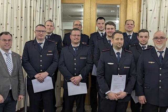 Gemeinderat besttigt neues Feuerwehrteam