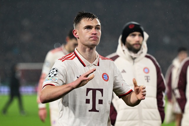 Joshua Kimmich nach der heftigen Niederlage in Rotterdam.  | Foto: Federico Gambarini/dpa