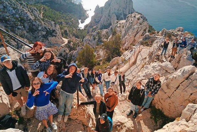 Die Bergtouren  bei Marseille waren ei...rung fr die Schlerinnen und Schler.  | Foto: Andreas Schmieg