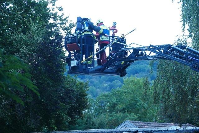 Beim Lrracher SAK  im Alten Wasserwerk ist ein Feuer ausgebrochen