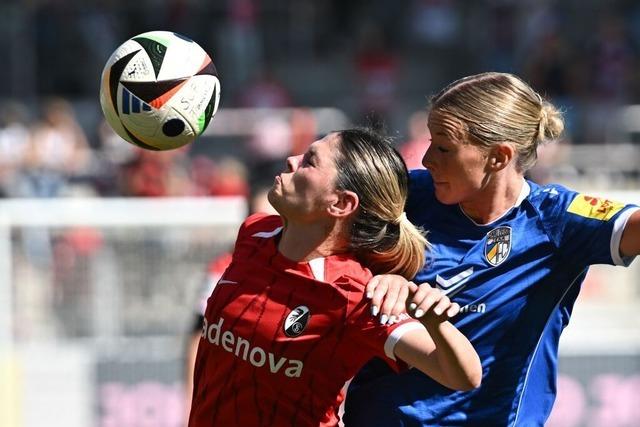 Die SC-Fuballerinnen erkmpfen sich nach zher erster Halbzeit ein 1:1 gegen Carl Zeiss Jena