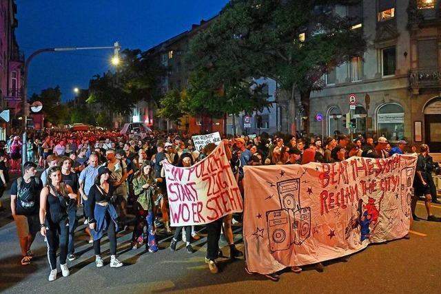 Nchtliche Tanzdemo in Freiburg-Sthlinger am Freitag geplant – "gegen die Stadt der Bonzen"