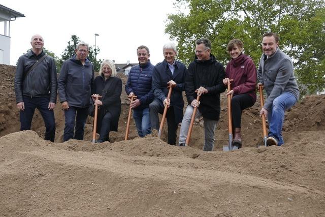 Spatenstich fr 40 neue Wohnungen in Staufen