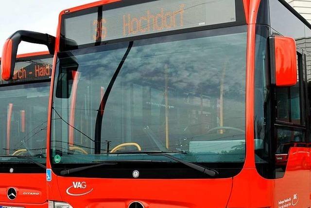 Die Freiburger Buslinie 36 muss im Gewerbegebiet Hochdorf anders fahren