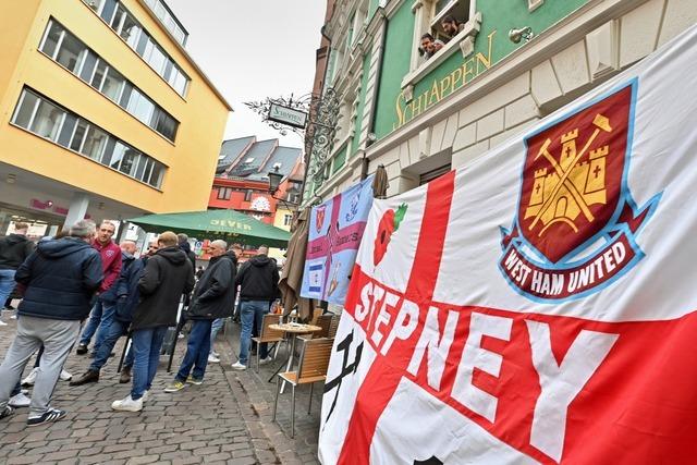 Bllerschsse in Freiburger Altstadt holen West-Ham-Spieler aus dem Schlaf