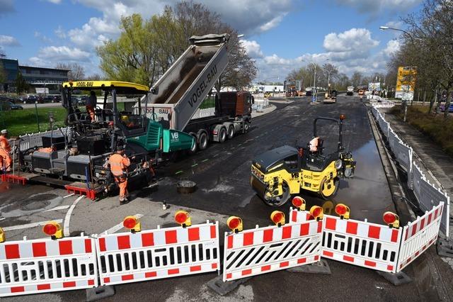 Bauarbeiten im Freiburger Norden liegen vor dem Zeitplan