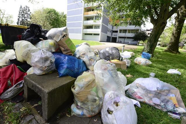 Insolventer Immobilienkonzern DII blieb in Freiburg-Landwasser monatelang die Gebhr fr die gelbe Tonne schuldig