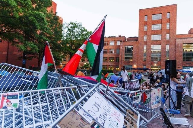 An Unis in den USA weitet sich der Protest gegen den Gaza-Krieg aus: 