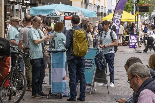 Wahlkampf in Freiburg ist 