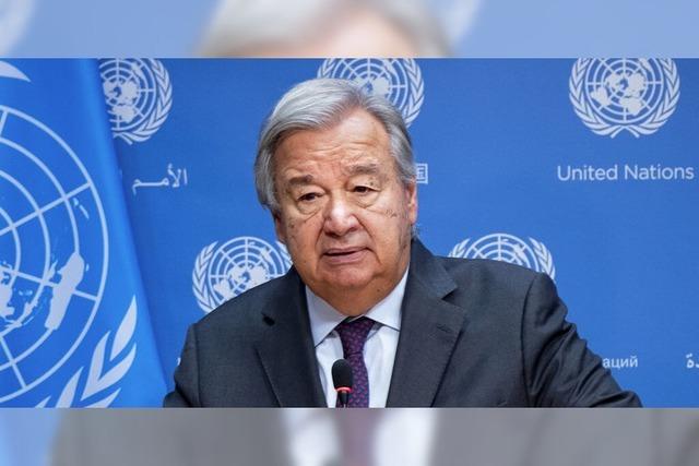 UN-Generalsekretr Antnio Guterres hat den 