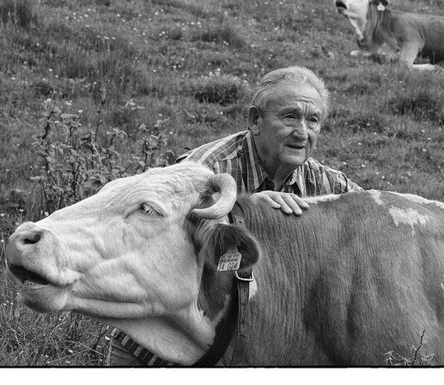 Das Foto zeigt den ehemaligen Hirtenjunge August Meisinger.  | Foto: Klaus Zinser