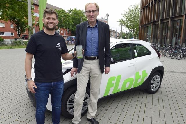 Grne Flotte stellt in Freiburg 13 "Freefloating" Autos auf, die berall abgestellt werden knnen