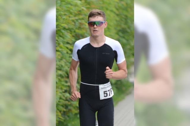 Triathlet Magnus Mnner hat im Zielsprint knapp das Nachsehen