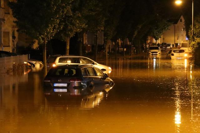 Weitere Unwetterwarnung fr Baden-Wrttemberg nach Hochwasser in Nordbaden