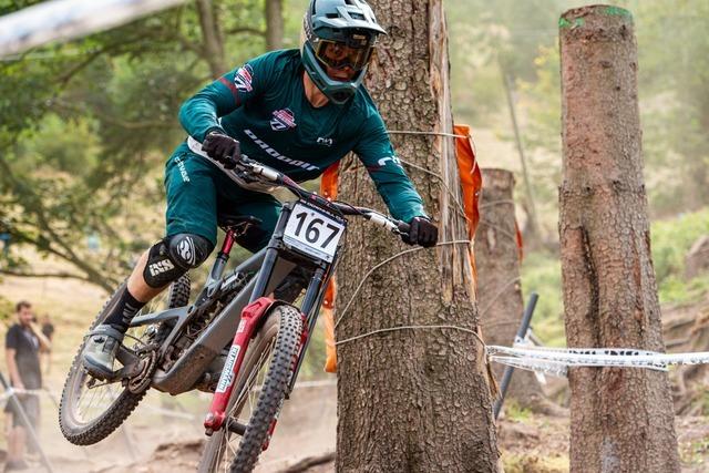 Levin Klausmann, Sohn des Weltklasse-Downhillers Marcus Klausmann aus Mahlberg, wird deutscher Jugendmeister