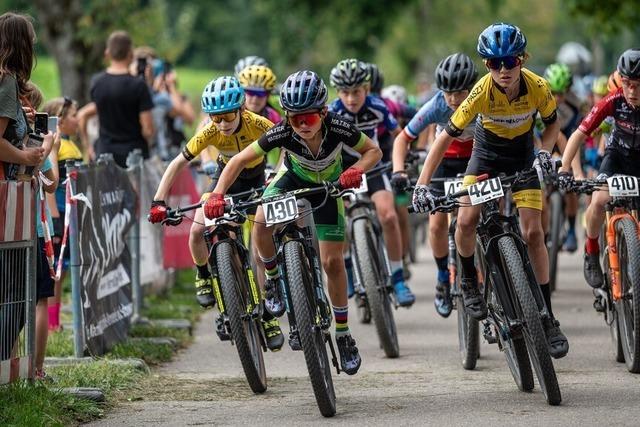 Sogar mit dem Laufrad kann man in Ehrenkirchen zum Radrennen antreten