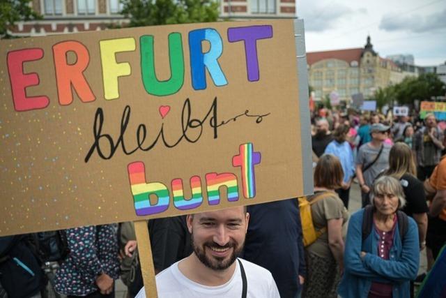 Tausende protestieren gegen AfD und Rechtsruck in Erfurt