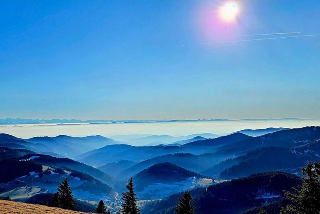 Winterzauber auf dem Belchen.  | Foto: Silvia Becherer