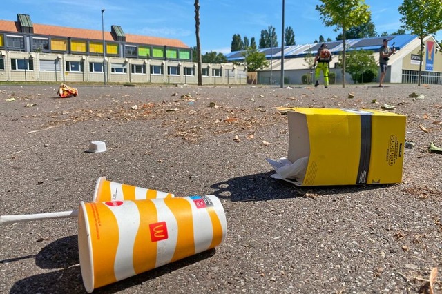 Im Sommer 2022 gab es eine  Aktion zur...ier  auf dem  Parkplatz im Brgerpark.  | Foto: Mark Alexander