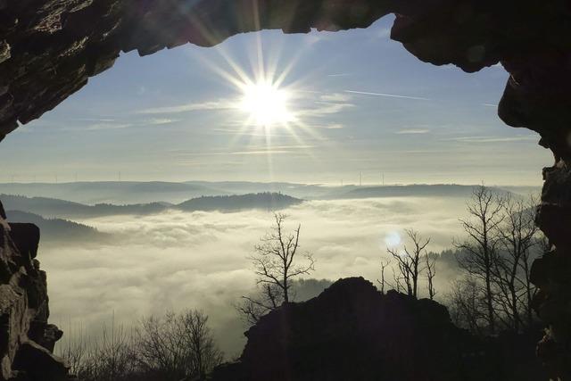 Blick auf das Wolkenmeer