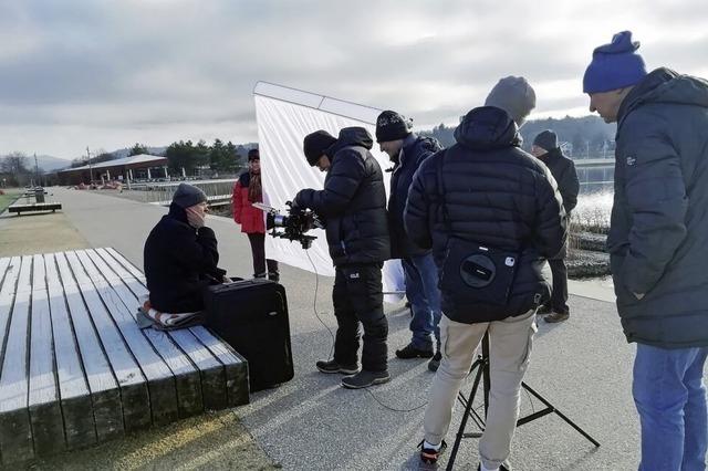 Filmcrew sorgt mit Dreharbeiten fr Aufsehen