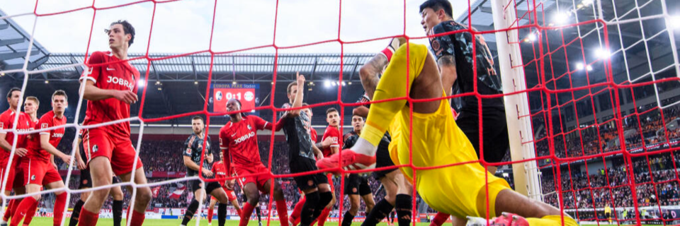 Der SC Freiburg kratzt gegen den FC Bayern Mnchen am Unentschieden