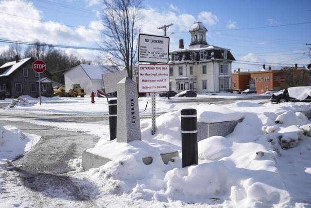 Der Schusswechsel, bei dem zwei Mensch...und der kanadischen Provinz Quebec ab.  | Foto: dpa