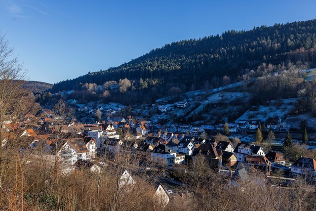 Die Stadt Alpirsbach ist im oberen Konzigtal zu sehen.  | Foto: Philipp von Ditfurth/dpa