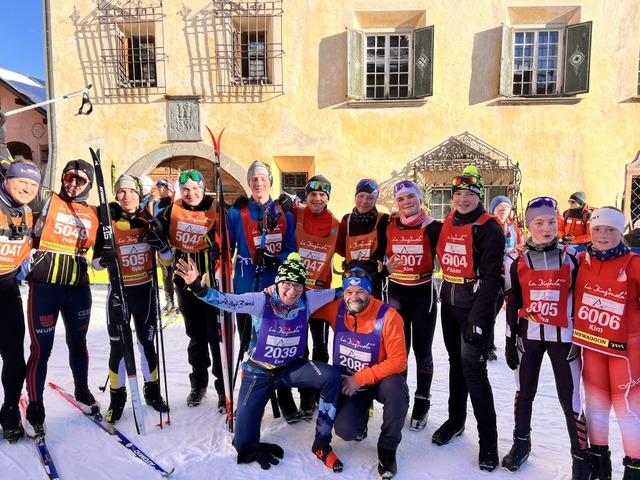 Die Starter der Skizunft Breitnau bei derLa Diagonela in der Schweiz.  | Foto: Eva Fnfgeld 