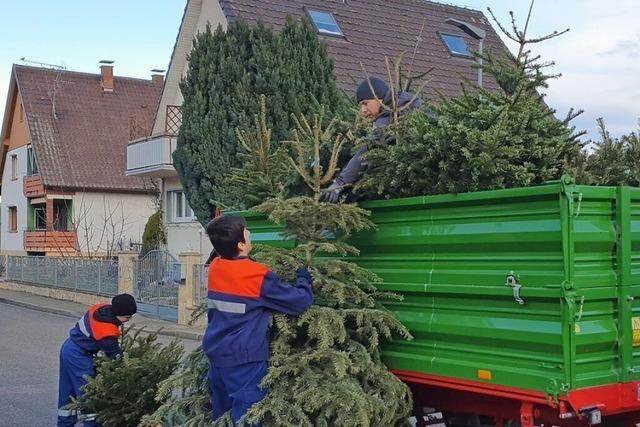 Die Auggener Feuerwehr hat Weihnachten im Schlepp