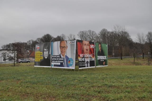 Wie die Ortsparteien im Wiesental fr ihre Kandidaten werben