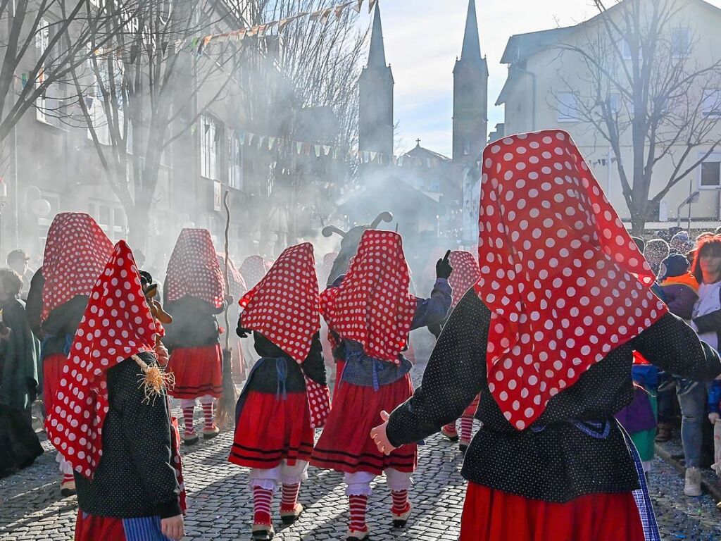 Zahlreiche Hstrger zogen am Sonntag durch die Lahrer Innenstadt. Die Besucher verfolgten das Treiben gut gelaunt.