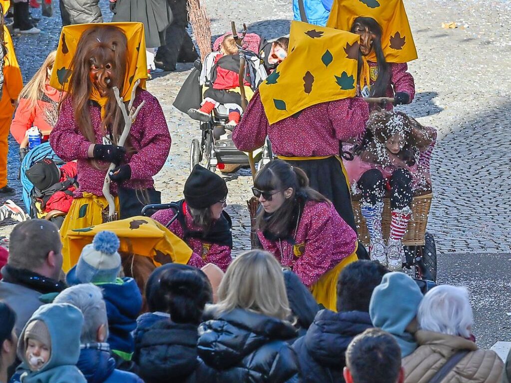 Zahlreiche Hstrger zogen am Sonntag durch die Lahrer Innenstadt. Die Besucher verfolgten das Treiben gut gelaunt.