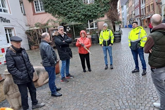 Ein Abschnitt nach dem anderen: Bauarbeiten in Bad Sckingens Rheinbrckstrae sind gut gestartet