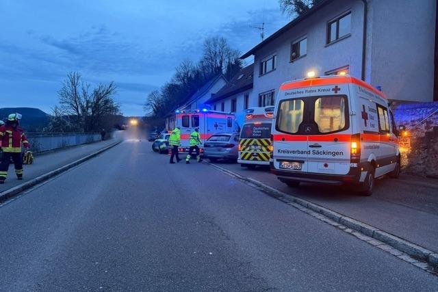 Verkehrsunfall in Laufenburg sorgt fr Groeinsatz mit zwei Helikoptern